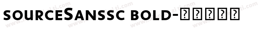 sourceSanssc bold字体转换